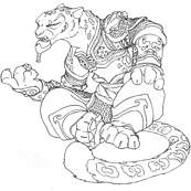 coloriage  kung fu panda tai lung